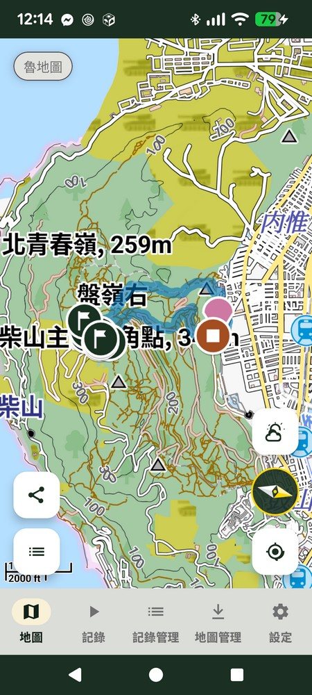 追追當地天氣潮汐資訊，顯示即時雨量預測與目前溫度體感